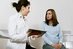 doctor advising patient